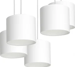 Lampa Wisząca ARDEN Biały Abażur 3xE27 * Luminex Best