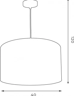 Lampa Wisząca ARDEN Biały Abażur 1xE27 18cm * Luminex Hot