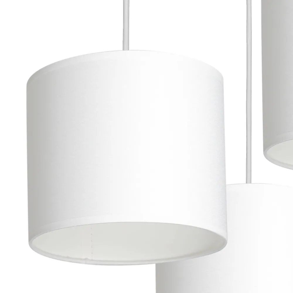 Lampa Wisząca ARDEN Biały Abażur 3xE27 Plafon * Luminex Discount