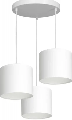 Lampa Wisząca ARDEN Biały Abażur 3xE27 Plafon * Luminex Discount