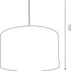 Lampa Wisząca ARDEN Niebieski Złoty Abażur 1xE27 40cm