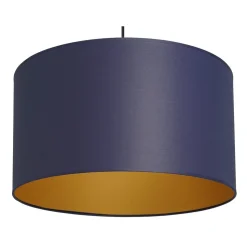Lampa Wisząca ARDEN Niebieski Złoty Abażur 1xE27 40cm