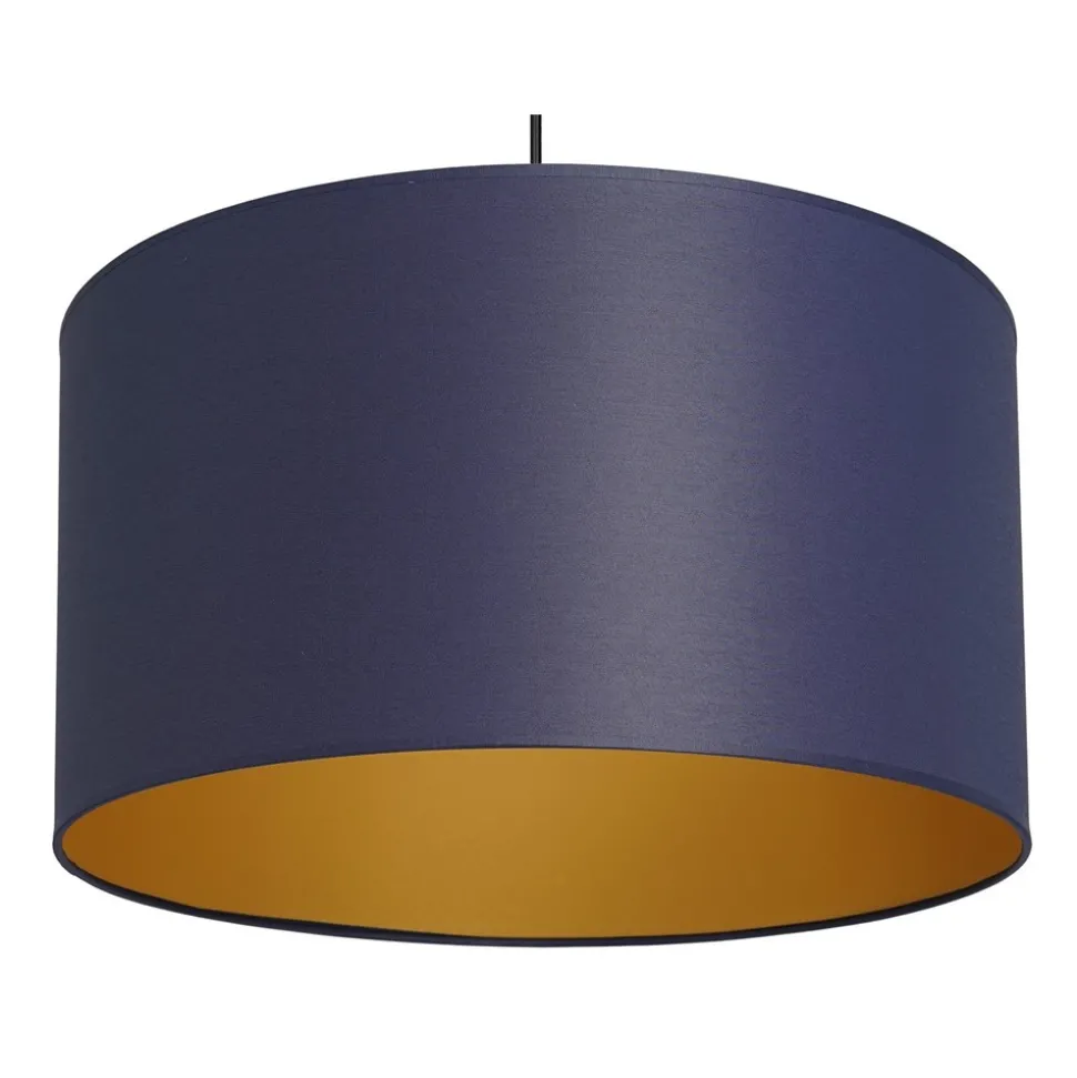 Lampa Wisząca ARDEN Niebieski Złoty Abażur 1xE27 40cm