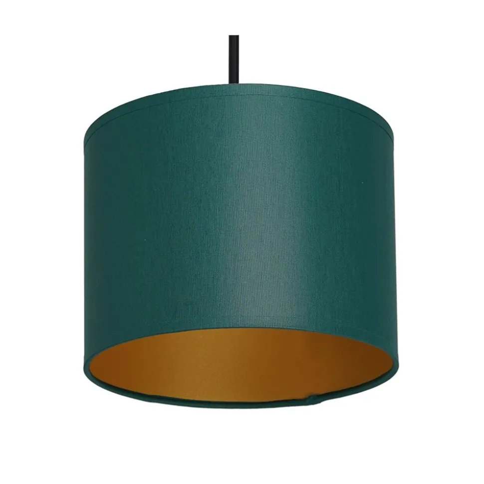 Lampa Wisząca ARDEN Zielony Złoty Abażur 3xE27