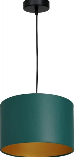 Lampa Wisząca ARDEN Zielony Złoty Abażur 1xE27 18cm * Luminex Sale