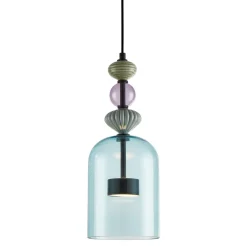Lampa Wisząca ARTE 12W LED Czarny Szklany Klosz 16cm * Eko-light Clearance