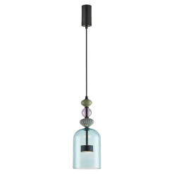 Lampa Wisząca ARTE 12W LED Czarny Szklany Klosz 16cm * Eko-light Clearance