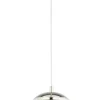 Lampa Wisząca ASTI Srebrny Szary Szklany Klosz 1xE27 29 cm * Jupiter Online