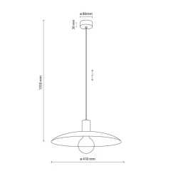 Lampa wisząca ASTRA brązowa 1xE27 * TK Lighting Clearance