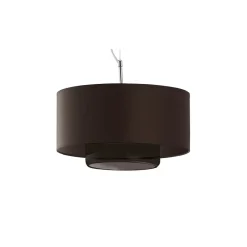 Lampa Wisząca AVEO Brązowy Abażur Szklany Klosz 1xE27 35 cm * Jupiter Outlet