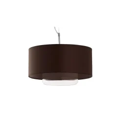 Lampa Wisząca AVEO Brązowy Transparentny Abażur Szklany Klosz 1xE27 35 cm * Jupiter Discount