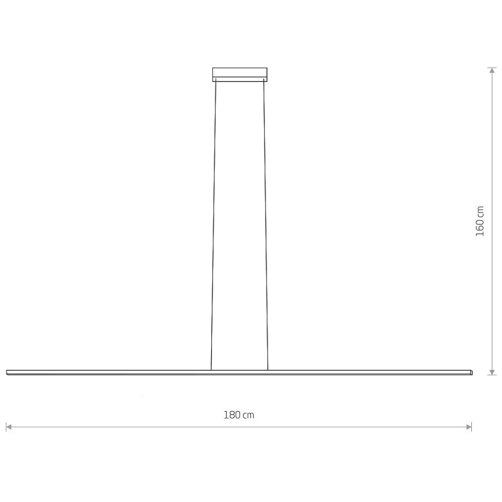 Lampa Wisząca BAR Czarny 27W LED 4000K 180cm * Nowodvorski