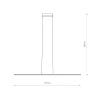 Lampa Wisząca BAR Czarny 24W LED 4000K 150cm * Nowodvorski Clearance