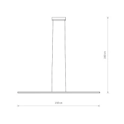 Lampa Wisząca BAR Czarny 24W LED 4000K 150cm * Nowodvorski Clearance