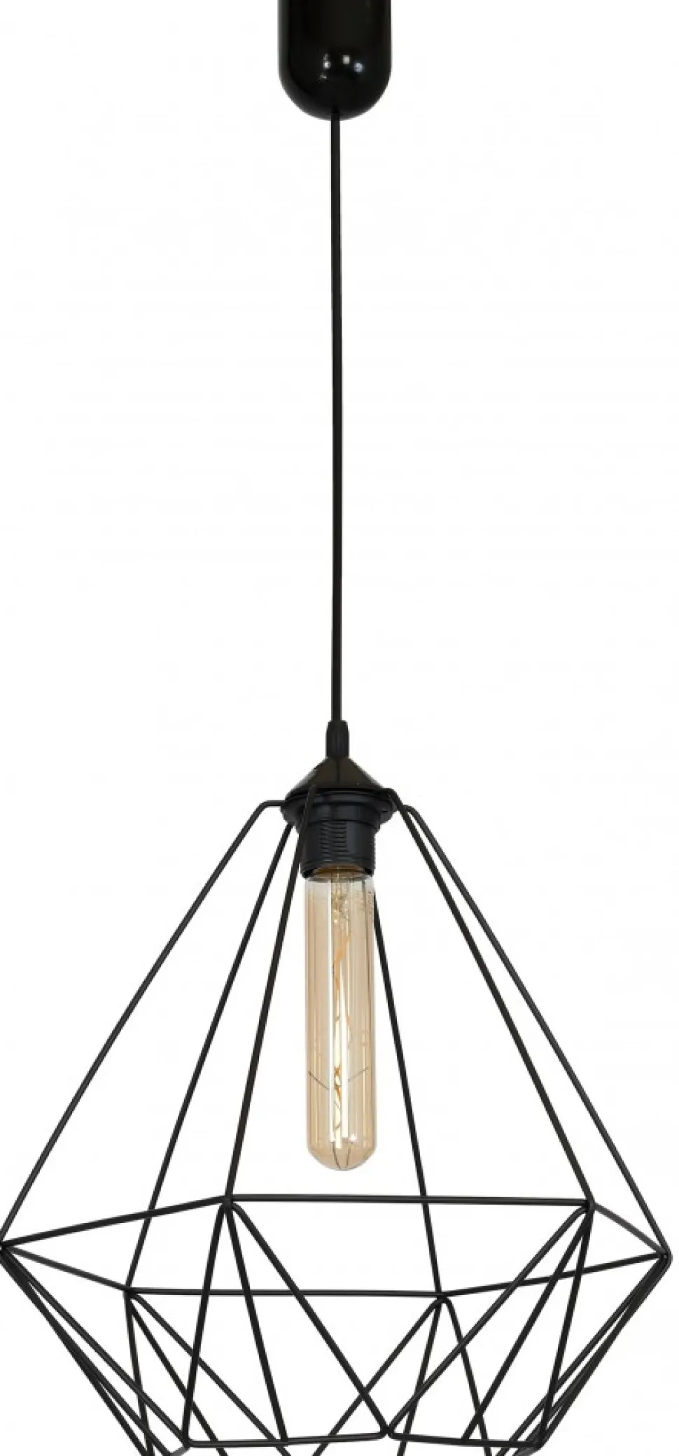 Lampa Wisząca BASKET NEW Czarny Metalowy Klosz 1xE27 35cm