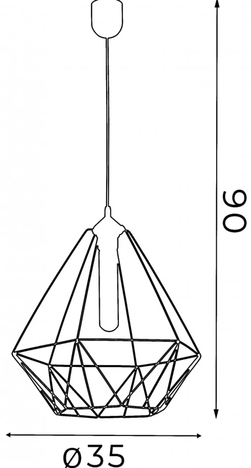 Lampa Wisząca BASKET NEW Czarny Metalowy Klosz 1xE27 35cm