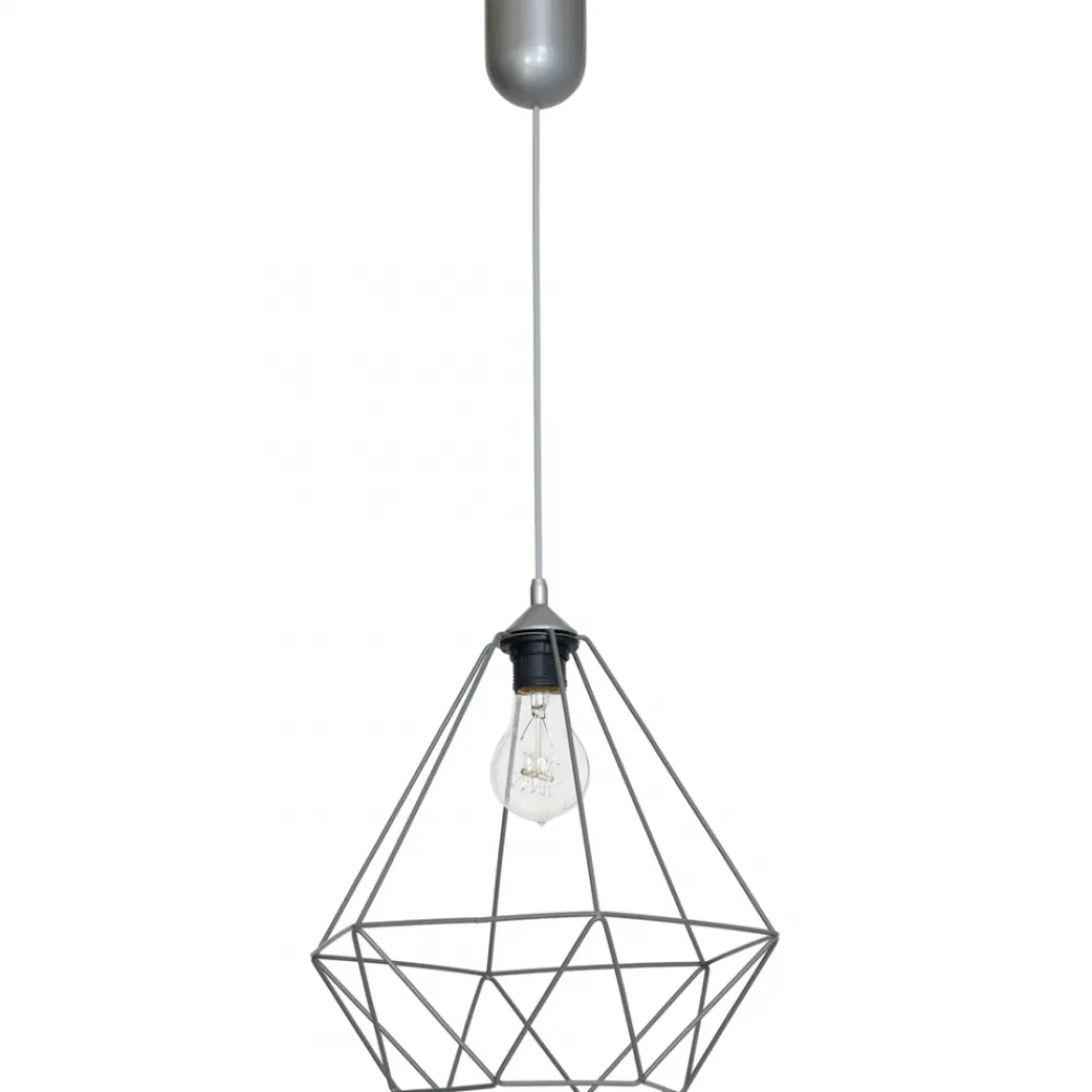 Lampa Wisząca BASKET Szary Metalowy Klosz 1xE27 35cm * Eko-light Clearance