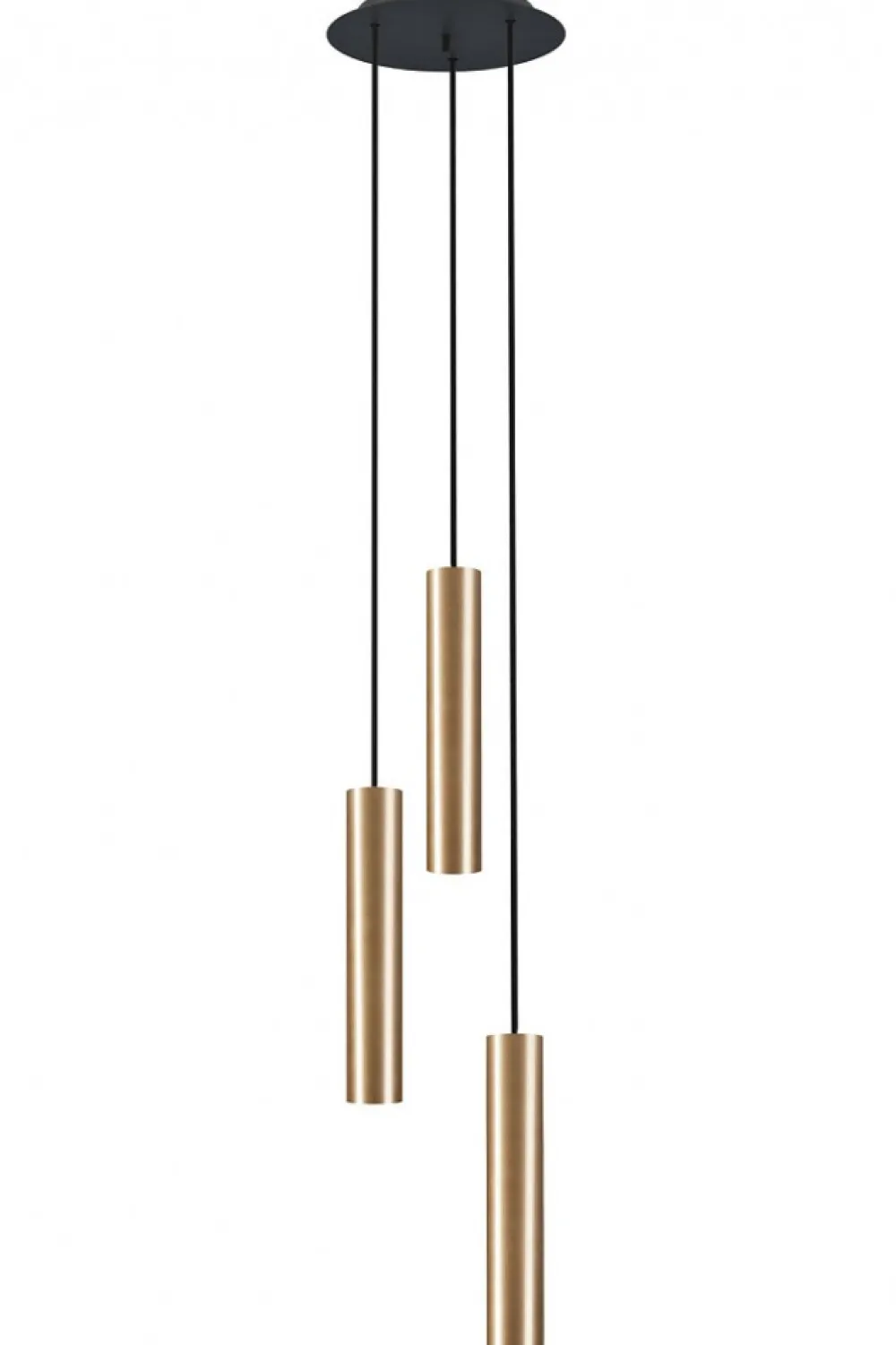 Lampa Wisząca BATON Czarny Złoty 3xE27 * Nowodvorski Sale