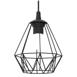 Lampa Wisząca BERGEN Czarny Metalowy Klosz 1xE27 19cm * Luminex Best