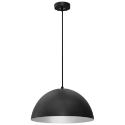 Lampa Wisząca BETA Czarny Biały Metalowy Klosz 1xE27 35cm * Eko-light Clearance