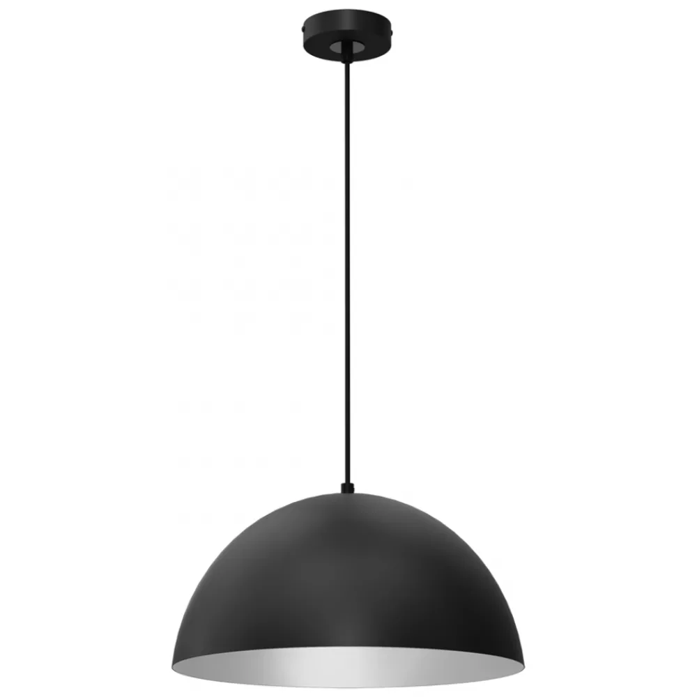 Lampa Wisząca BETA Czarny Biały Metalowy Klosz 1xE27 35cm * Eko-light Clearance
