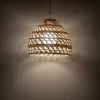 Lampa Wisząca BOHO Biały Brązowy Abażur 1xE27 30cm * Nowodvorski Clearance