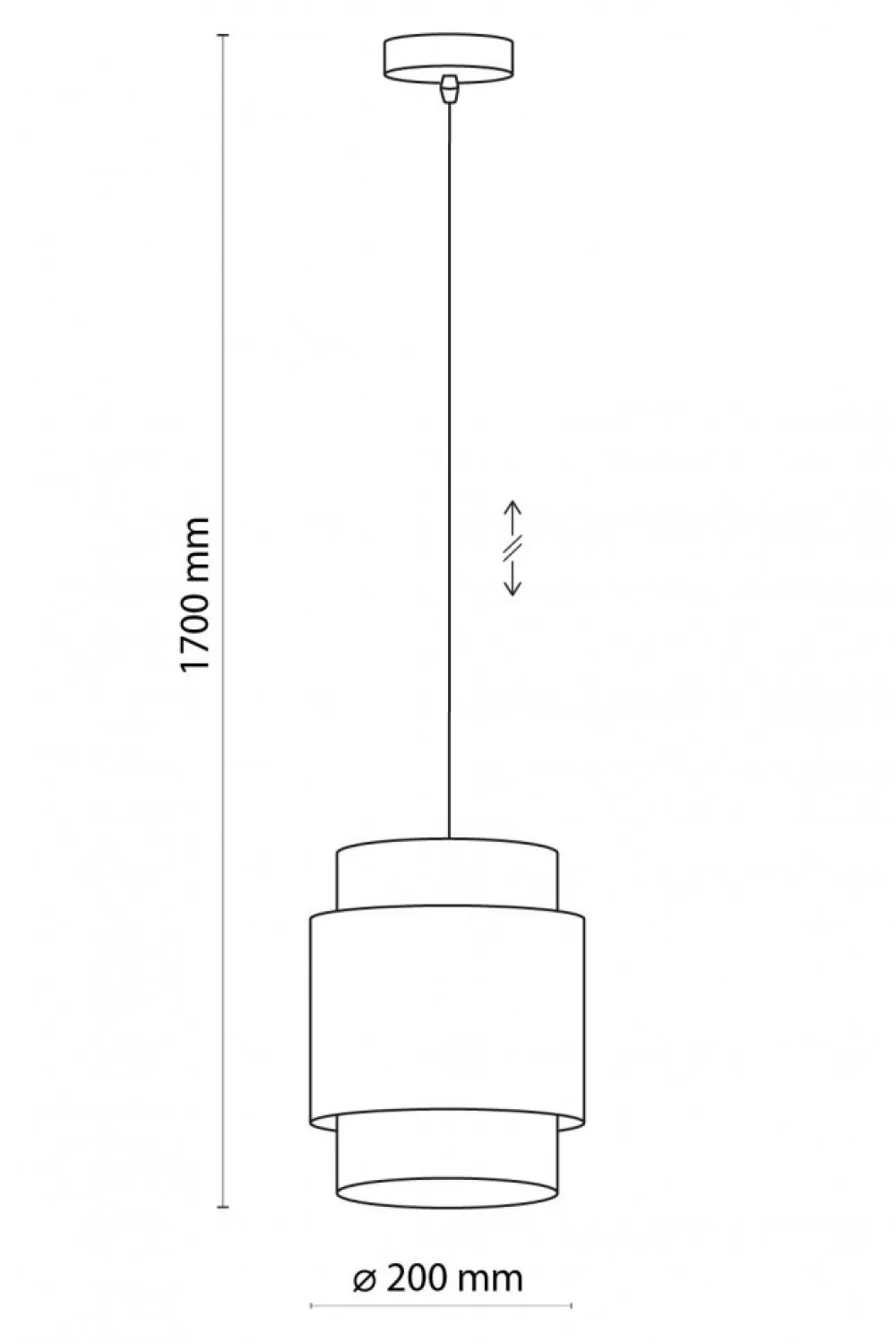 Lampa Wisząca BOHO Czarny Beżowy Abażur 1xE27 20 cm * TK Lighting New