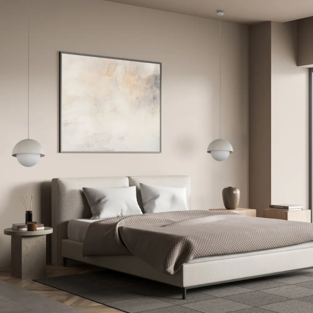 Lampa wisząca BONO M beżowa 1xE27 * TK Lighting Online