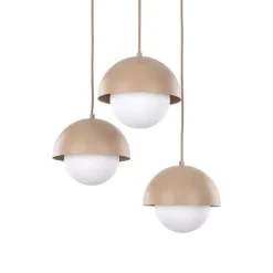 Lampa wisząca BONO sabia beżowa 3xG9 * TK Lighting Best