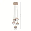 Lampa wisząca BONO sabia beżowa 5xG9 * TK Lighting Hot