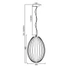 Lampa Wisząca BRAGA Czarny Szklany Klosz 1xE27 30cm * Eko-light Best