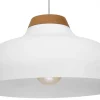 Lampa Wisząca BURGOS Biały Metalowy Klosz 1xE27 40cm * Luminex Sale