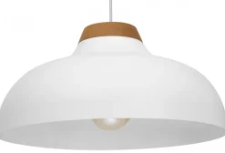 Lampa Wisząca BURGOS Biały Metalowy Klosz 1xE27 40cm * Luminex Sale