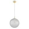Lampa Wisząca CADIX Złoty Szklany Klosz 1xG9 30cm * TK Lighting Outlet