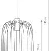 Lampa Wisząca CAGE Czarny Metalowy Klosz 1xGU10 30cm * Nowodvorski Best