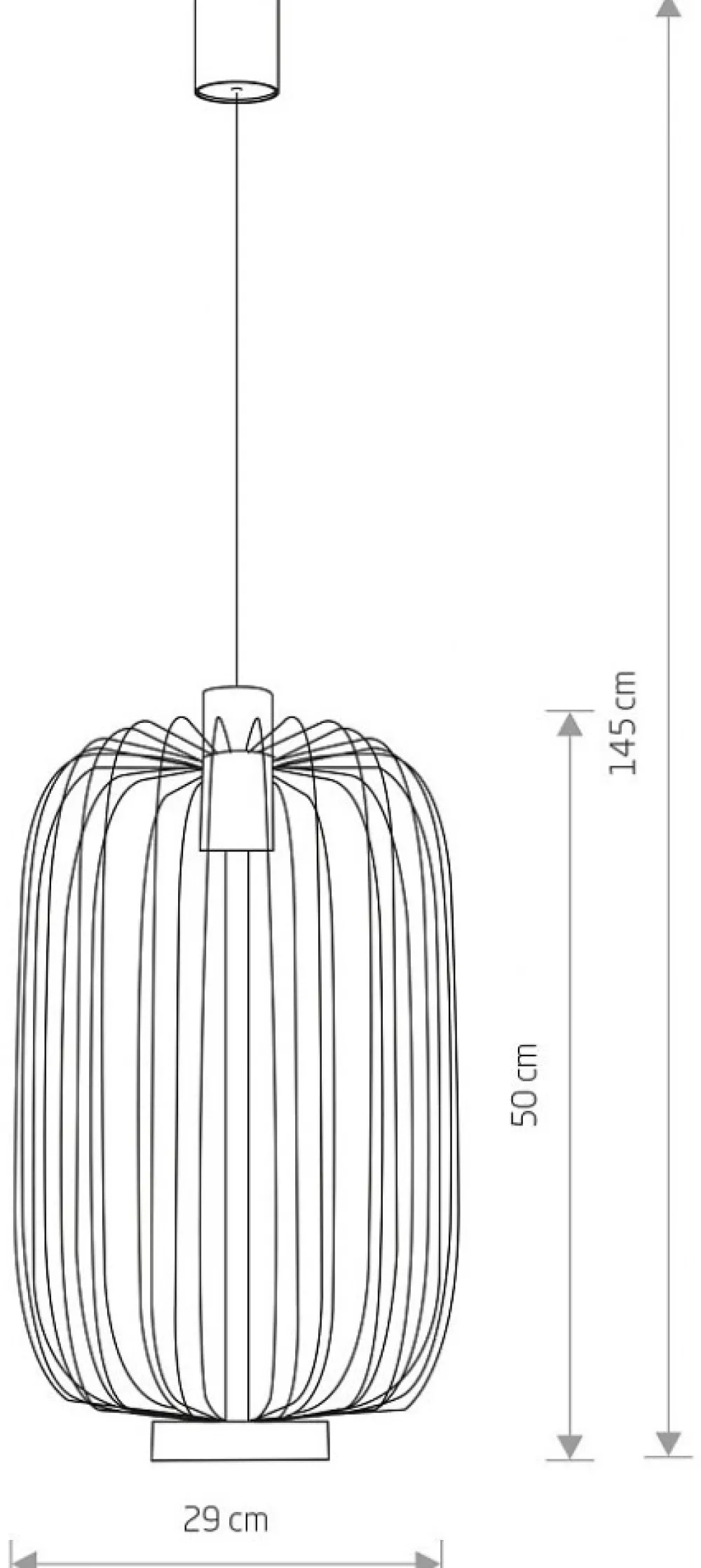 Lampa Wisząca CAGE Czarny Metalowy Klosz 1xGU10 30cm * Nowodvorski Best