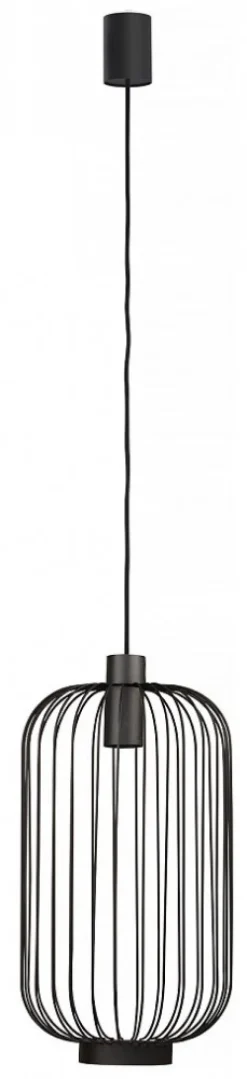 Lampa Wisząca CAGE Czarny Metalowy Klosz 1xGU10 30cm * Nowodvorski Best