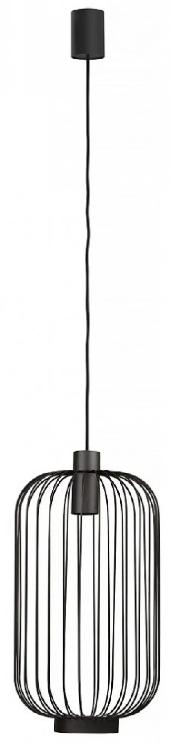 Lampa Wisząca CAGE Czarny Metalowy Klosz 1xGU10 30cm * Nowodvorski Best