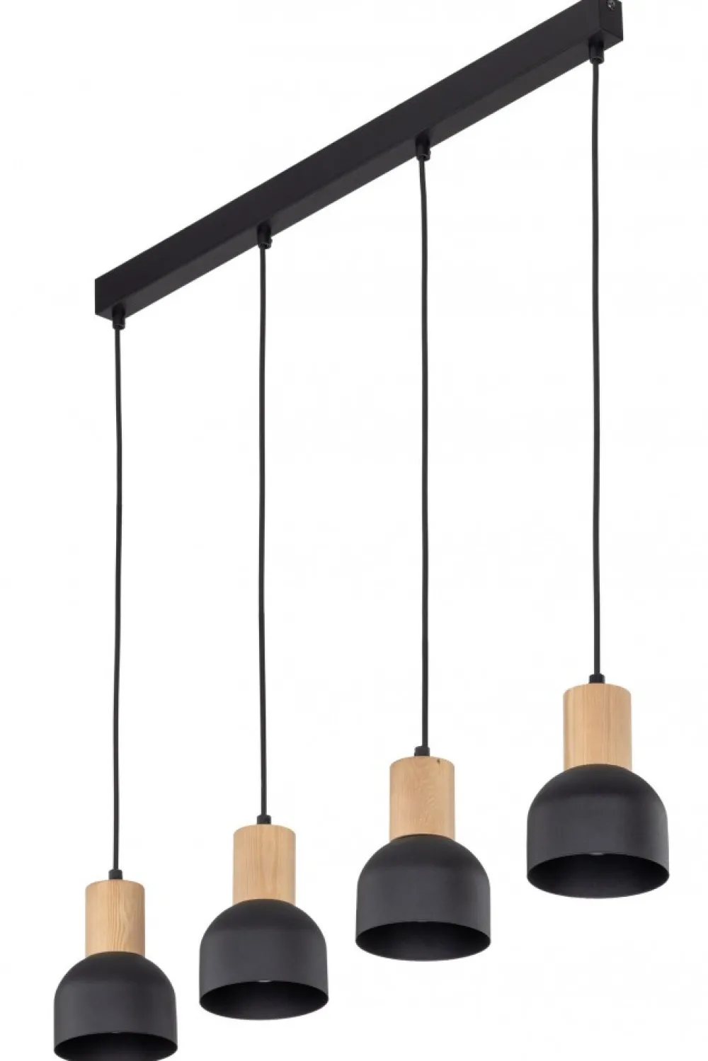 Lampa Wisząca CAIRO Czarny Metalowe Klosze 4xE27 * TK Lighting Outlet