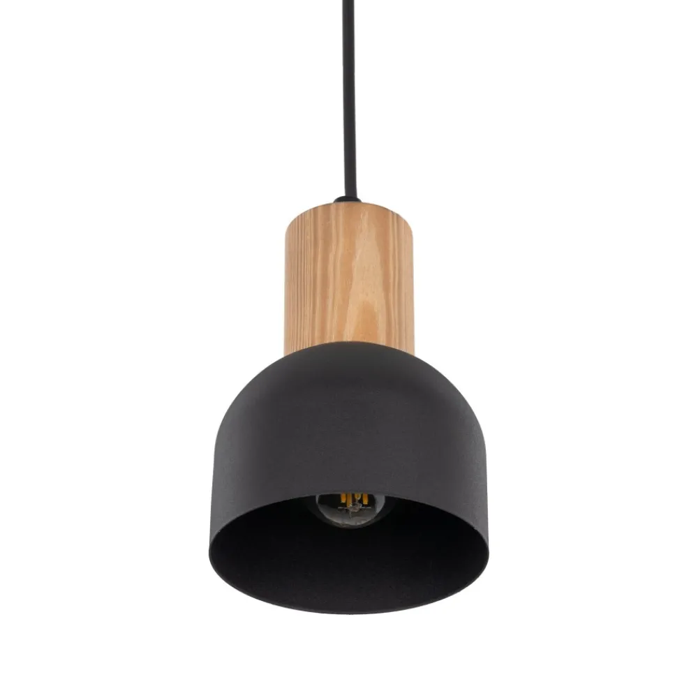 Lampa Wisząca CAIRO Czarny Metalowy Klosz1xE27 * TK Lighting Outlet