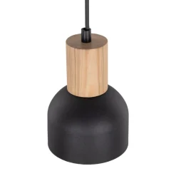 Lampa Wisząca CAIRO Czarny Metalowy Klosz1xE27 * TK Lighting Outlet