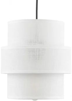 Lampa Wisząca CALISTO Biały Abażur 1xE27 20cm * TK Lighting Outlet