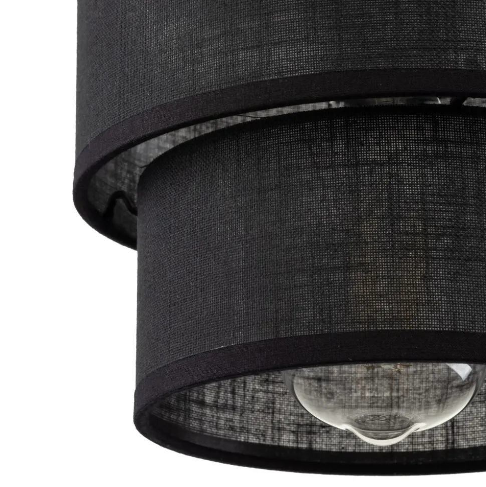 Lampa Wisząca CALISTO Czarny Abażur 1xE27 20cm