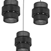 Lampa Wisząca CALISTO Czarny Abażury 3xE27 * TK Lighting Hot