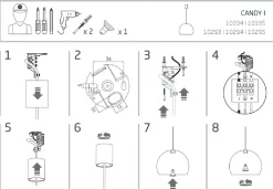 Lampa Wisząca CANDY Czarny Metalowy Klosz 1xGU10 27,5cm * Nowodvorski New
