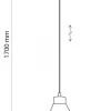 Lampa Wisząca CAP Czarny Metalowy Klosz 1xE27 34 cm * TK Lighting New