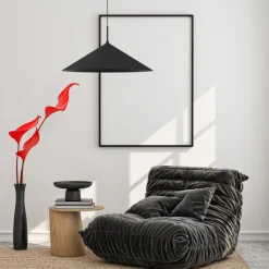 Lampa wisząca CAPITAL Czarna Metalowa 1xGX53 60cm * Eko-light Hot