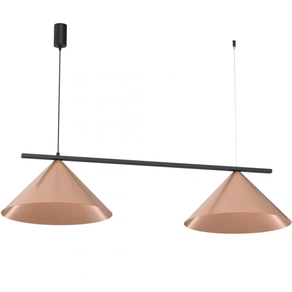Lampa wisząca CAPITAL Czarna Miedziana 2xGX53 * Eko-light Clearance