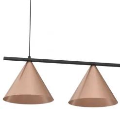 Lampa wisząca CAPITAL Czarny Miedziana Metalowa 3xGX53 * Eko-light Best