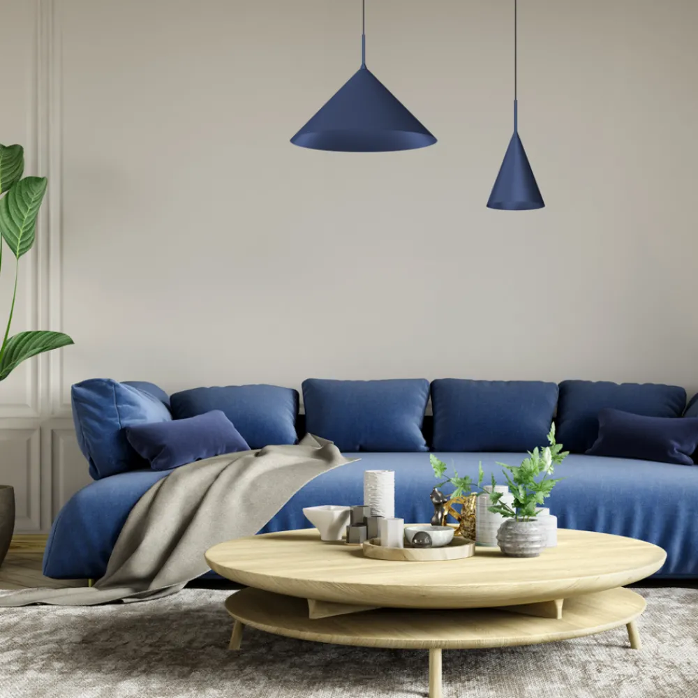 Lampa wisząca CAPITAL NAVY Niebieska Metalowa 1xGX53 17cm * Eko-light Outlet